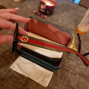 Gucci glitter acetate sunglasses